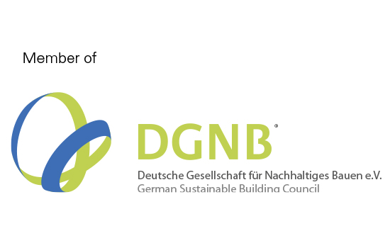 Член DGNB (Deutsche Gesellschafr fur Nachhaltiges Bauen e.V.)