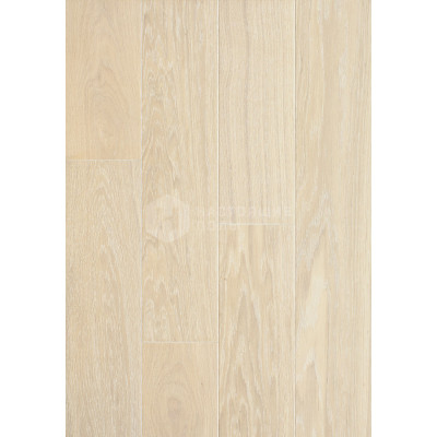 Паркетная доска Hajnowka Parkett Дуб Brine White Рустик брашированный однополосный, 985*141*12.5 мм