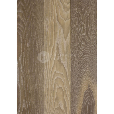 Паркетная доска Hajnowka Parkett Дуб Coconut Рустик копченый легко брашированный однополосный, 1150*141*12.5 мм