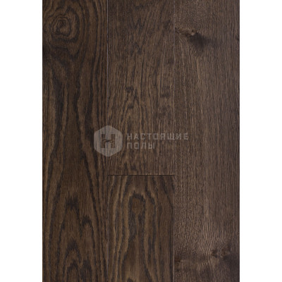 Паркетная доска Hajnowka Parkett Дуб Fume Рустик брашированный однополосный, 1150*141*12.5 мм