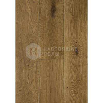 Паркетная доска Hajnowka Parkett Дуб Hubar Селект брашированный однополосный, 985*148*12.5 мм