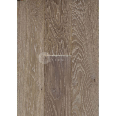 Паркетная доска Hajnowka Parkett Дуб Latte Селект брашированный однополосный, 985*141*12.5 мм