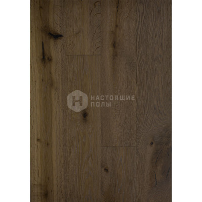 Паркетная доска Hajnowka Parkett Дуб Nikor Селект брашированный однополосный, 985*141*12.5 мм