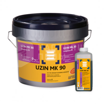 Паркетный клей двухкомпонентный полиуретановый UZIN MK 90 (10 кг)
