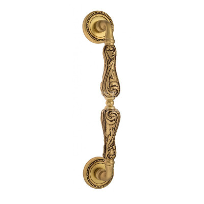Дверная ручка скоба Venezia Monte Cristo VNZ973 D3 французское золото + коричневый, 315 мм (260 мм)