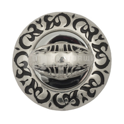 Сантехническая завертка Venezia WC-4 VNZ2214 D4 натуральное серебро + черный