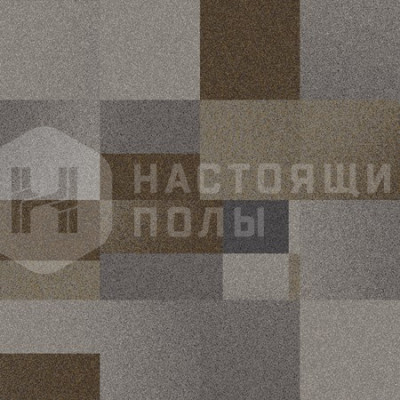 Ковровая плитка Ege Highline 80/20 1400 Gradient Block Grey, 480 x 480 мм