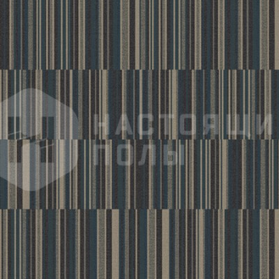 Ковровая плитка Ege Highline 630 Hemp Lines Blue 2, 240 x 960 мм