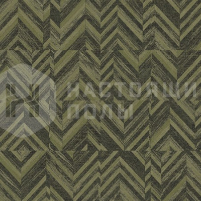 Ковровая плитка Ege Highline 1100 Parquet Green, 480 x 480 мм