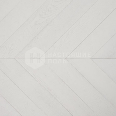 Паркет Французская елка Tarwood Ясень Снежный Рустик брашированная масло, 14*120*585 мм