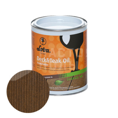 Масло для террасной доски Loba Deck&Teak Oil банкирай темный (2.5л)