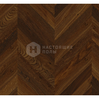 Паркет французская елочка Weitzer Parkett Stab 500 69622 Дуб Мореный натур брашированный, матовый лак ProActive+, 500*68*9.3 мм