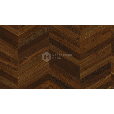 Паркет французская елочка Weitzer Parkett Stab 500 69625 Дуб Мореный натур брашированный, натуральное масло ProVital, 500*68*9.3 мм