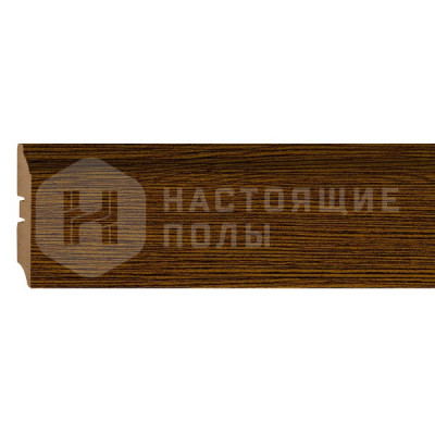 Ламинированный плинтус SmartProfile 3D wood Шоко, 2400*82*16 мм