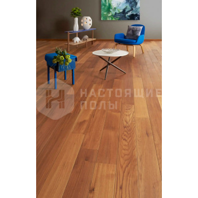 Инженерная доска Design Parquet Exotic Тик без покрытия, 800-1500*140*15 мм