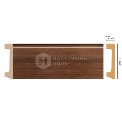 Плинтус Decomaster D235-74, 2400*80*17 мм