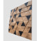 Стеновая панель Tarsi Коллекция 1 WP3DTM20 Трой дуб/термоясень, 387*387*16-4 мм