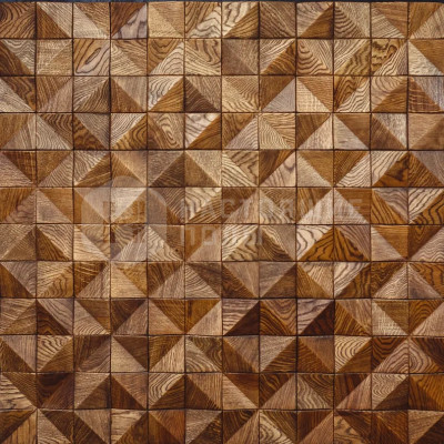 Стеновая панель Tarsi Коллекция 1 WP3DA040 Аравия дуб тонировка венге, 300*300*16-4 мм
