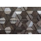 Стеновая панель Tarsi Коллекция 3 WP3D18R020 Магна дуб тонировка эбен с серебрянными вставками, 417*365*18-5 мм