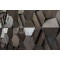 Стеновая панель Tarsi Коллекция 3 WP3D18R020 Магна дуб тонировка эбен с серебрянными вставками, 417*365*18-5 мм