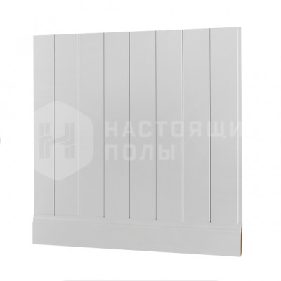 Скандинавская стеновая панель МДФ Ликорн светло-серая матовая, 2800*140*12 мм