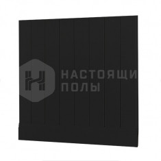 Скандинавская стеновая панель черная матовая, 2800*140*12 мм