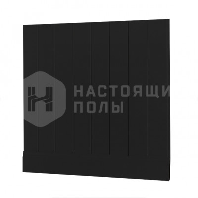 Скандинавская стеновая панель МДФ Ликорн черная матовая, 2800*140*12 мм