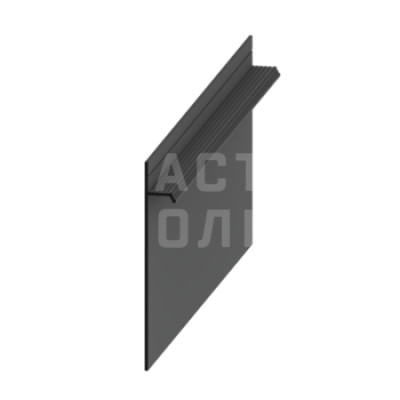 Теневой профиль Dekart Pro Design 323 черный RAL9005, 2700*80*12 мм