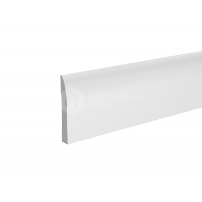 Белый плинтус Ultrawood Base 017 W под покраску, 2000*100*14 мм