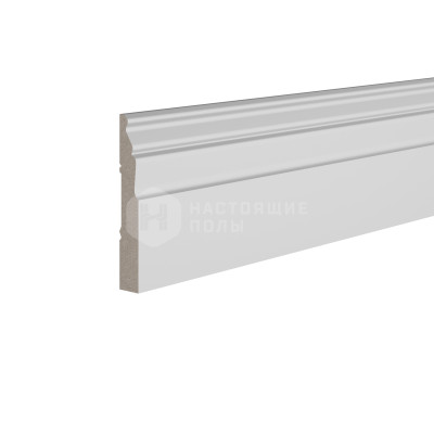 Белый плинтус Ultrawood Base 022 i под покраску, 2000*80*12 мм