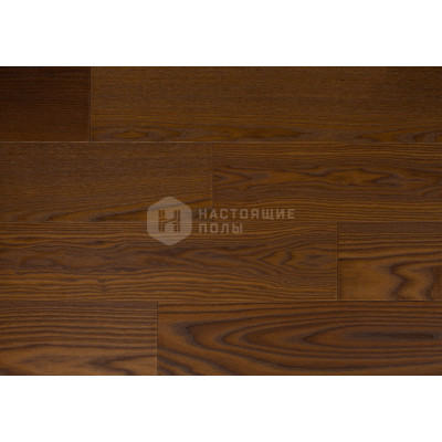 Инженерный паркет Hajnowka Ясень Amber Натур гладкий с термообработкой однополосный, 1200*145*14 мм