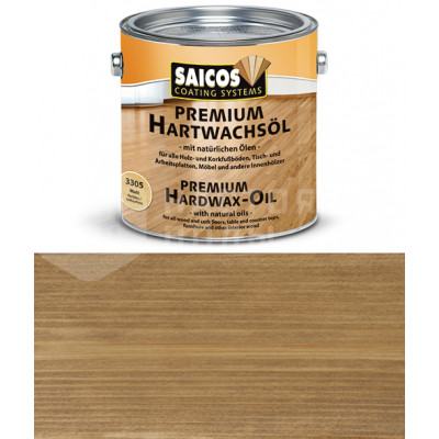 Масло с твердым воском Saicos Hartwachsol Premium 3381 орех прозрачное матовое (0.75 л)