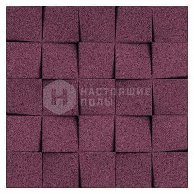 Декоративные панели Muratto Organic Blocks Minichock MUOBMIN17 Grape, 248*248*24 мм