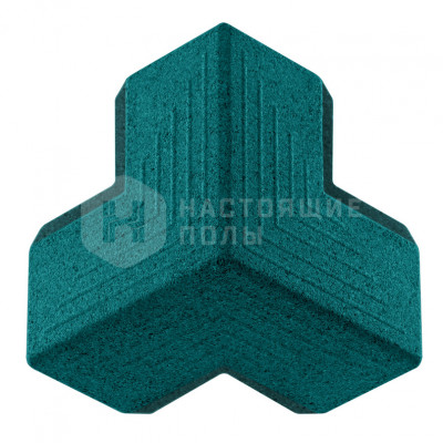 Декоративные панели Muratto Organic Blocks Kubus MUOBKUB02 Emerald, 141.8*141.5*88.6 мм