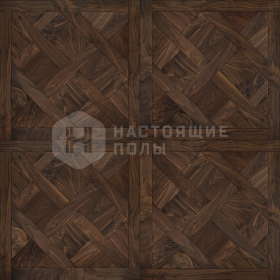 Модульный паркет Coswick Версаль 1314-1261 Орех Американский Классический Селект энд Бэттер шелковое масло, 635*635*19.05 мм