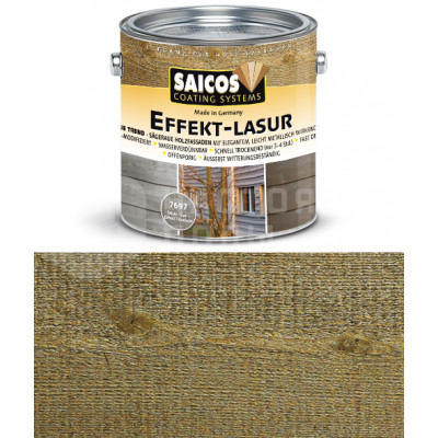 Лазурь с эффектом металлика для деревянных фасадов Saicos Effekt-Lasur 7698 эффект золота (0.75л)