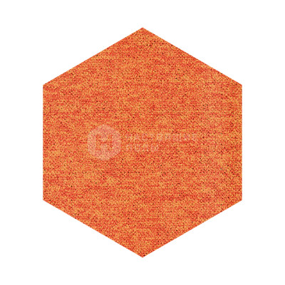 Ковровая плитка шестиугольная Bloq Workplace Tradition Hexagon 210 Orange Hexagon