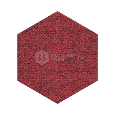 Ковровая плитка шестиугольная Bloq Workplace Tradition Hexagon 305 Red Hexagon