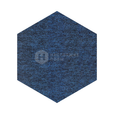 Ковровая плитка шестиугольная Bloq Workplace Tradition Hexagon 520 Ocean Hexagon
