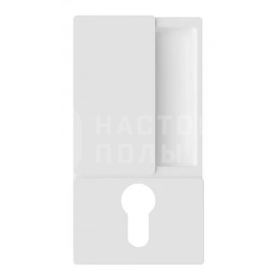 Дверная ручка с отверстием под цилиндр AGB Wave B30003.00.FM белый