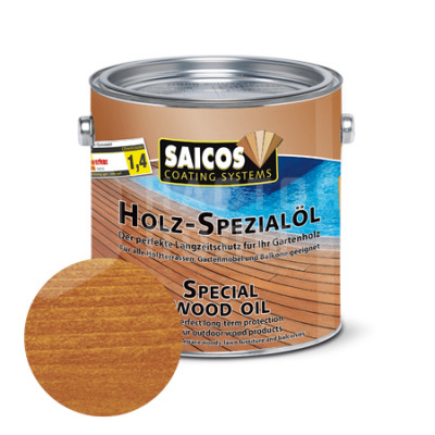 Масло для террасной доски Saicos Holz-Spezialol 0112 лиственница прозрачное (0.75л)