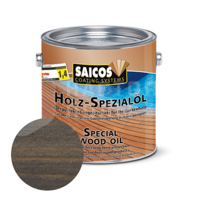 Масло для террасной доски Saicos Holz-Spezialol 0180 черное прозрачное (0.75л)