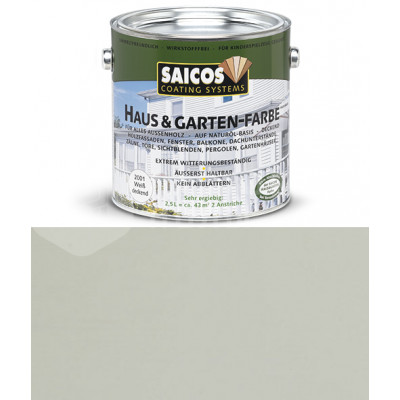 Краска непрозрачная для наружних работ на основе масел Saicos Haus&Garten-Farbe 2700 агат (0.75л)