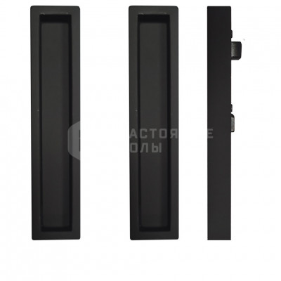 Ручки для раздвижных дверей Pamar MN 1158 Z E 228 черный матовый