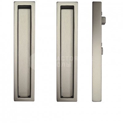 Ручки для раздвижных дверей Pamar MN 1158 Z B 114 матовый никель