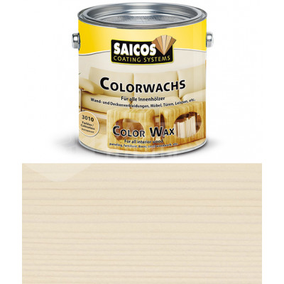 Цветной декоративный воск для внутренних работ Saicos Colorwachs 3013 береза прозрачный (0.75л)