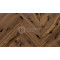 Паркет Французская елка Hajnowka Дуб Tabaco R Рустик копченый брашированный, 15*145*600 мм