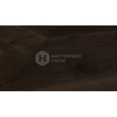 Паркет Французская елка Hajnowka Дуб Terra Селект брашированный, 15*145*600 мм