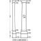 Декоративный элемент Европласт полуколонна 1.10.101