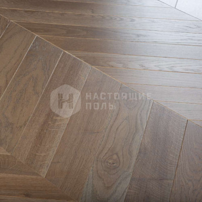 Паркет французская елка Lab Arte Дуб Натур Кайт лак, 700/610*90*15 мм